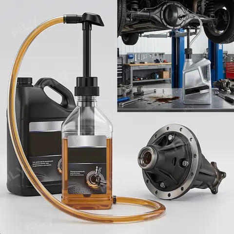Lubricant Fluid Transfer Pump,Transmission Fluid Pump,Gear Oil Pump for Gallon Bottles & Wide Mouth Quart Bottles,Differential F