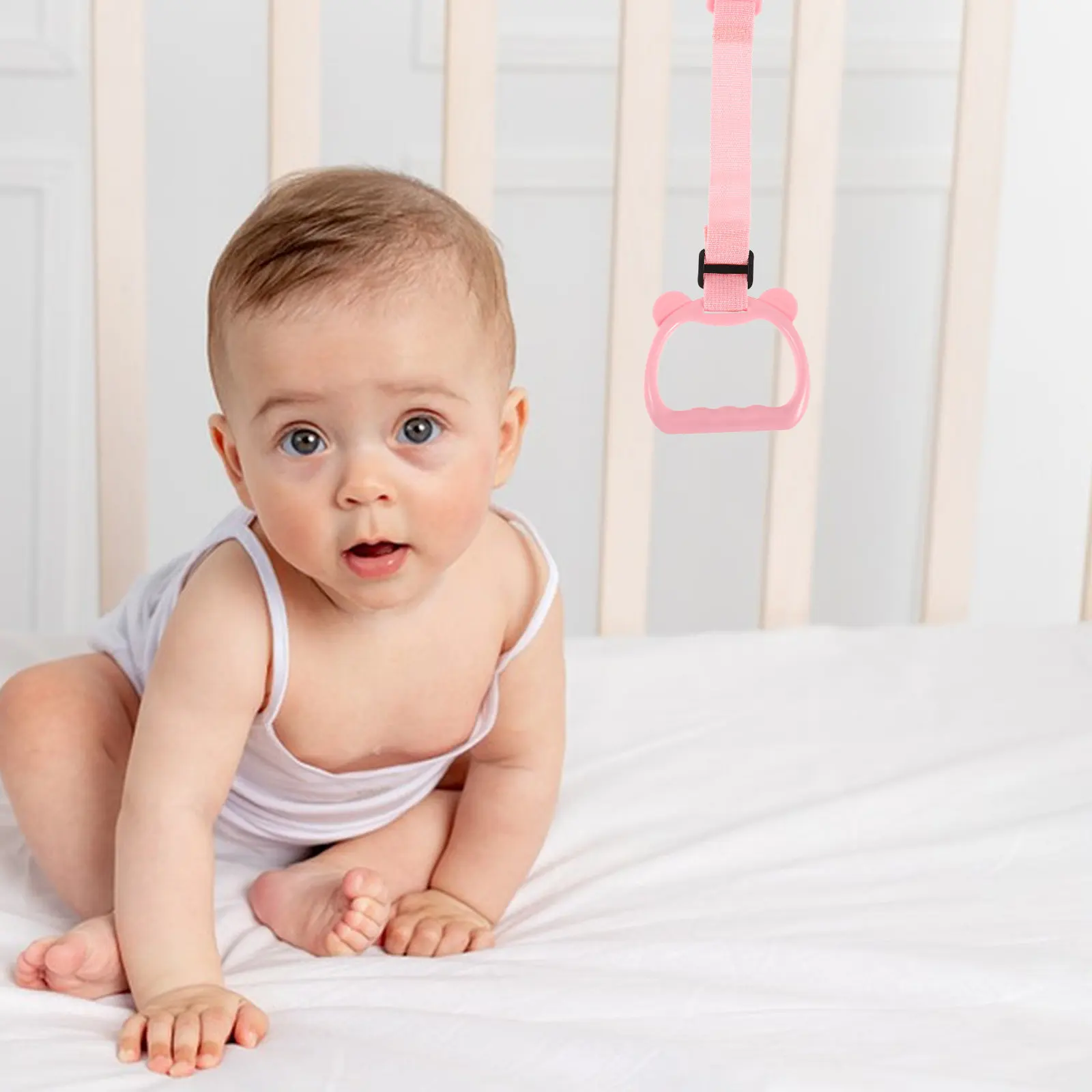 

1Pair Infant Standing Training Rings Baby Pull Up Support Toddler Gym Nursery Walking Assistance Exercise Equipment