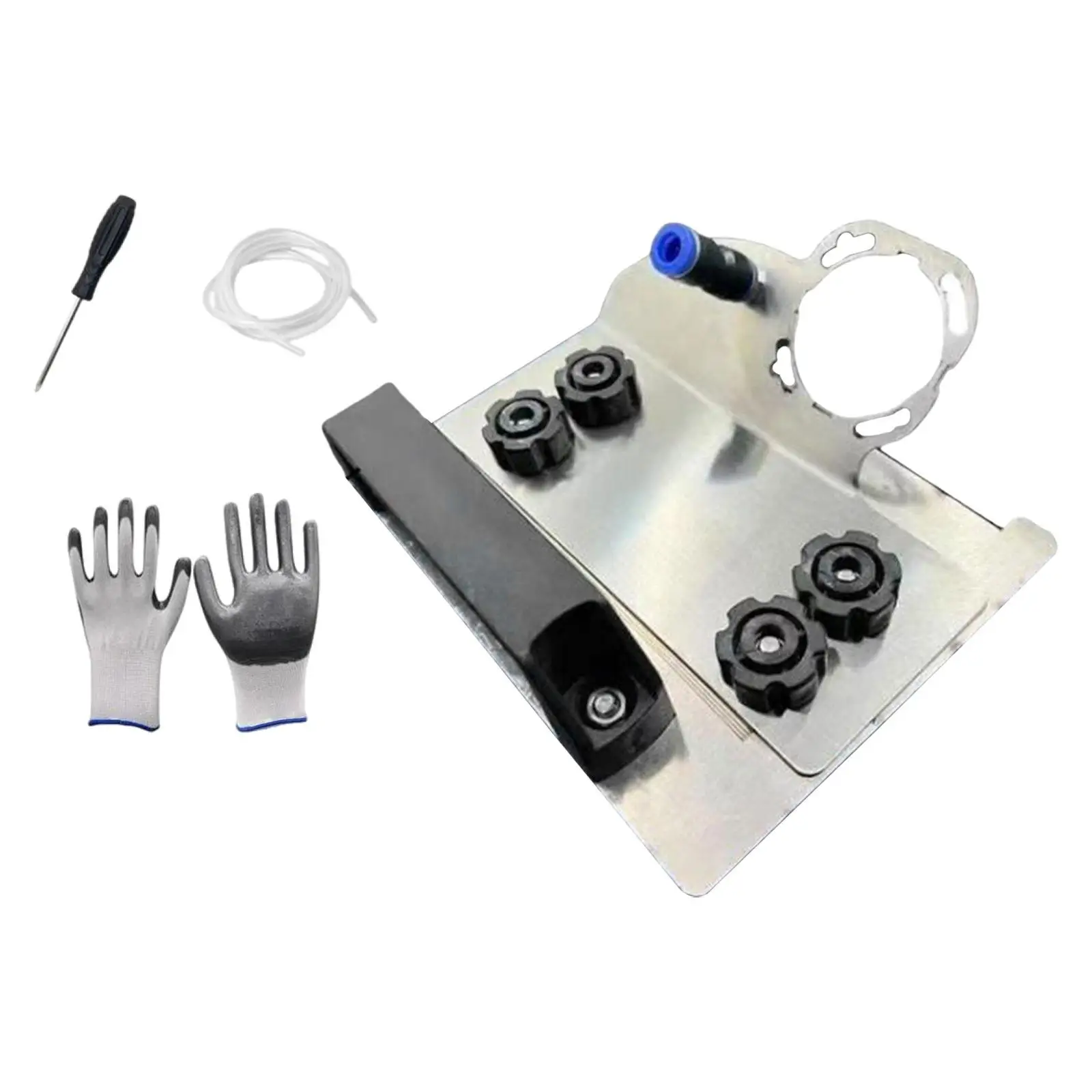 

45° Tile Chamfer Bracket Kit for 100 Type Angle Grinder Adjustable Sturdy 18x13.5cm Attachment Fixed Holder