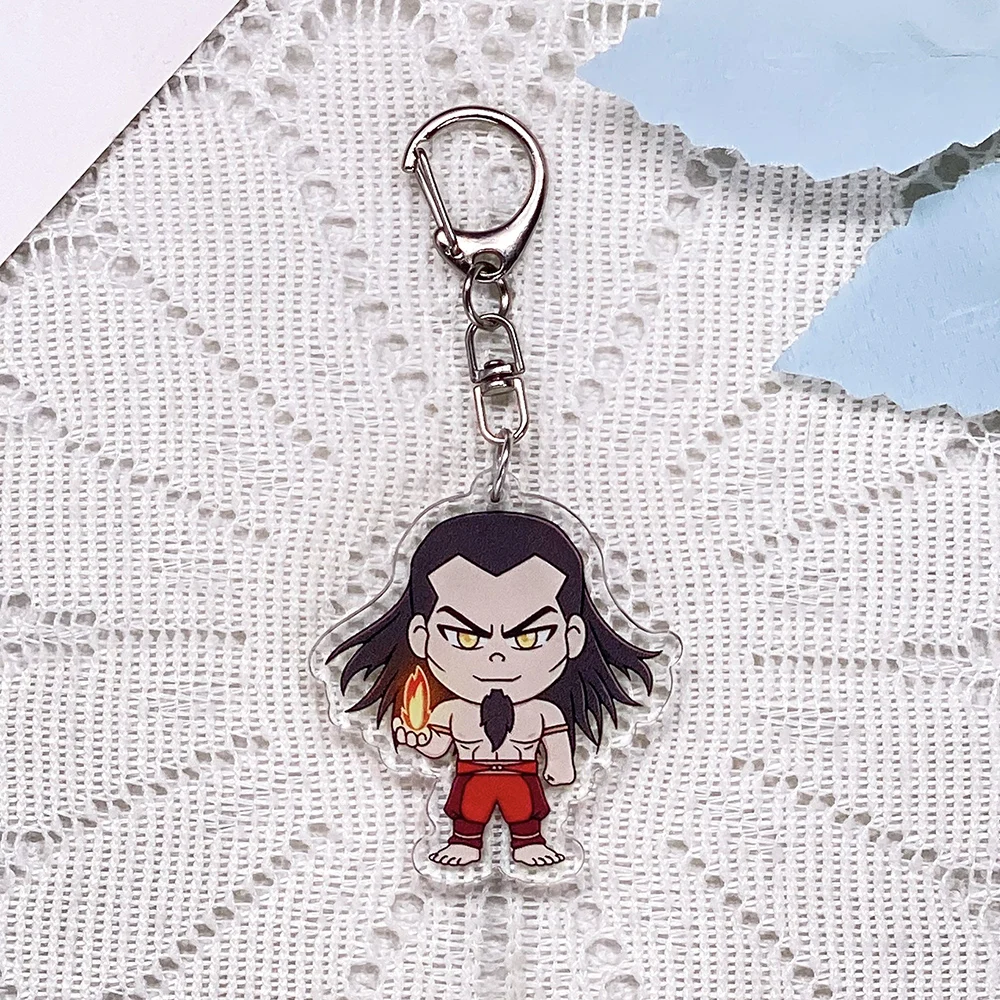 1/11Pcs Cartoon Accessories Avatar: The Last Airbender Keychain Acrylic Bag Charms Backpack Pendant Decoration Friends Gifts