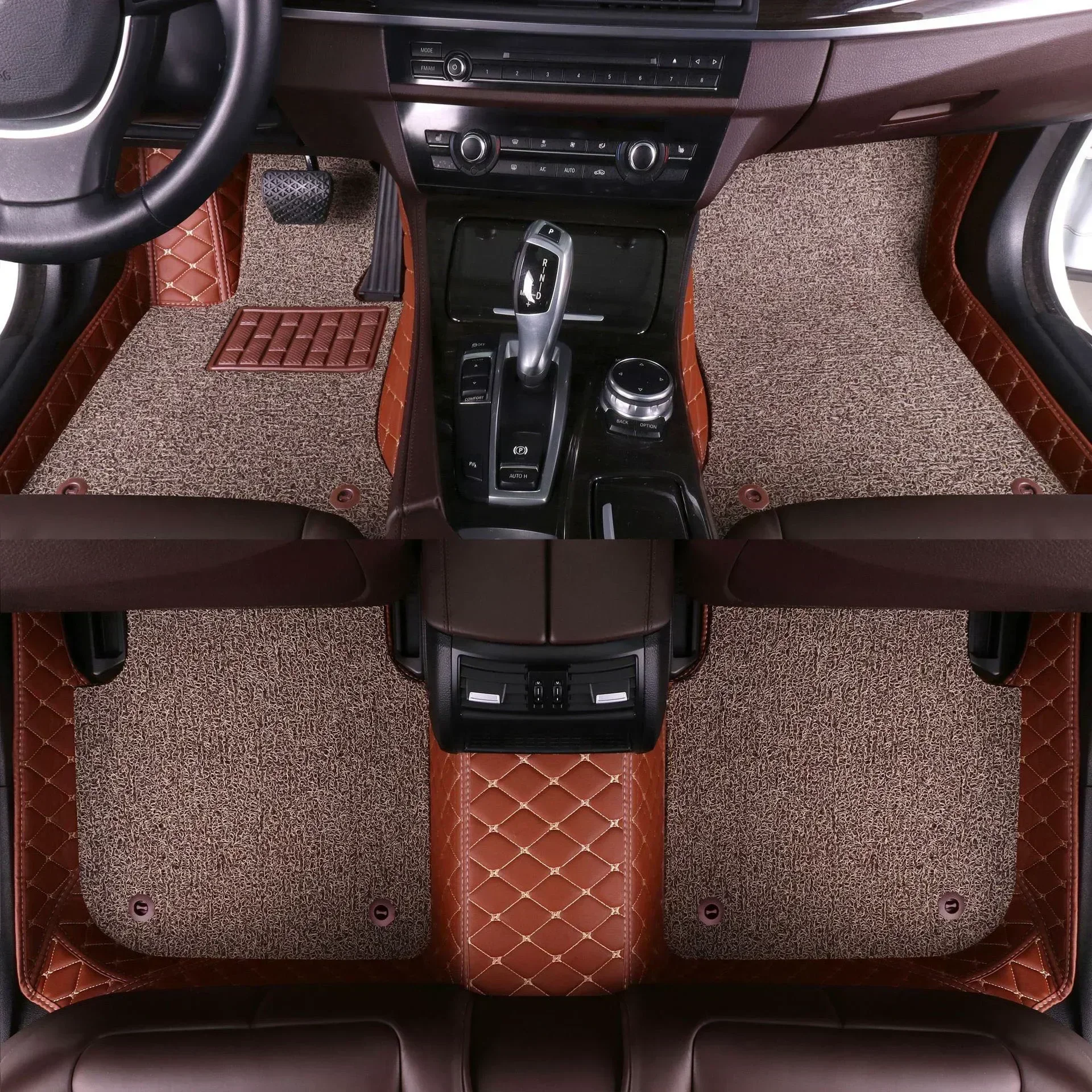 Alfombrilla de doble capa de bucle de seda para coche, accesorios interiores personalizados, envolvente completo, NISSAN Teana, Titan, Sentra, Qashqai, x-trail