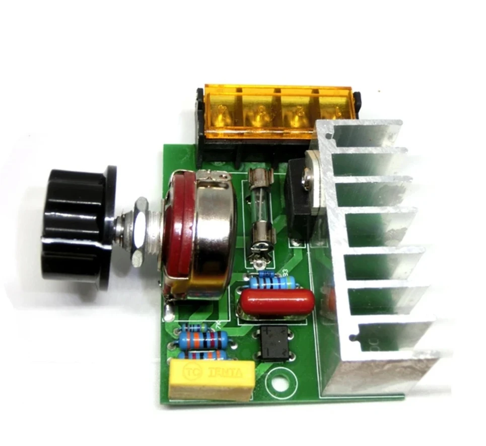 4000 واط التيار المتناوب 0-220 فولت SCR الجهد المنظم المحرك مع تأمين درجة الحرارة يعتم سرعة تحكم باهتة