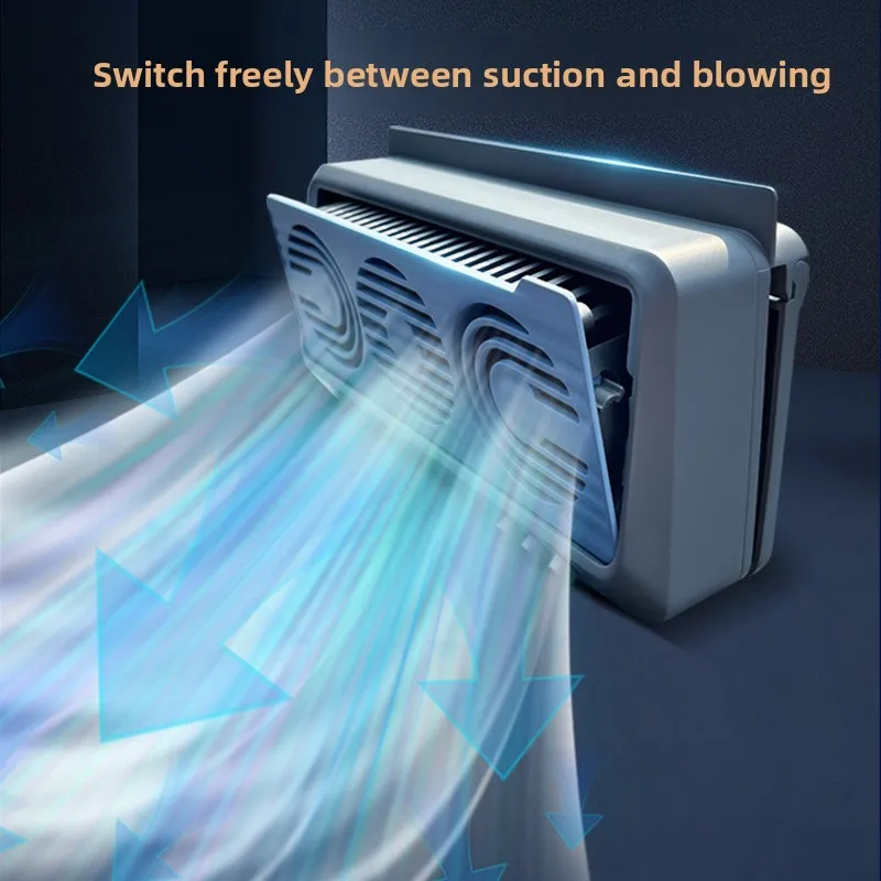 New car suction and blowing integrated solar exhaust fan USB car ventilation fan car circulation fan