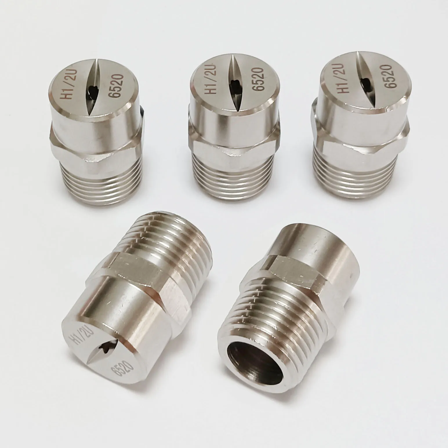 

1/2" BSPT SS304 vee jet flat fan spray nozzle, Industrial / factory cleaning, dust removal nozzle