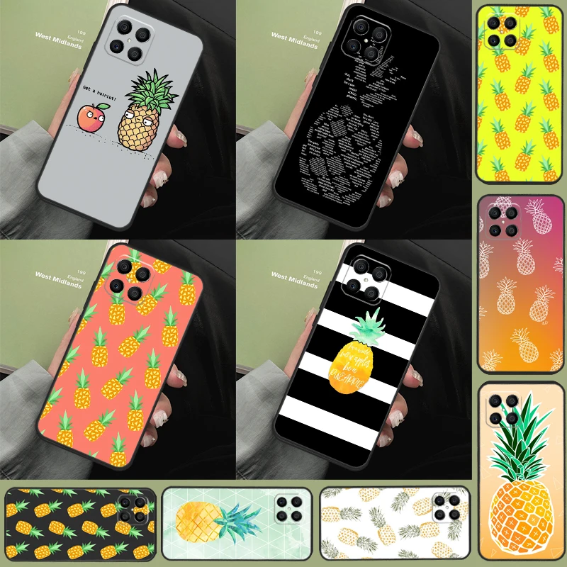 Summer Fruit Pineapple Case For Huawei Honor 50 Pro X9 X8 X7 P50 P20 P30 P40 Lite P Smart 2021 Nova 9 5T Cover