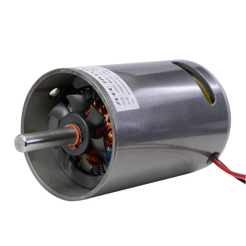 77MM DC 220V Bearing DC Motor 350W/680W High Speed CW/CCW DIY Sand Machine Lathe With Cooling Fan