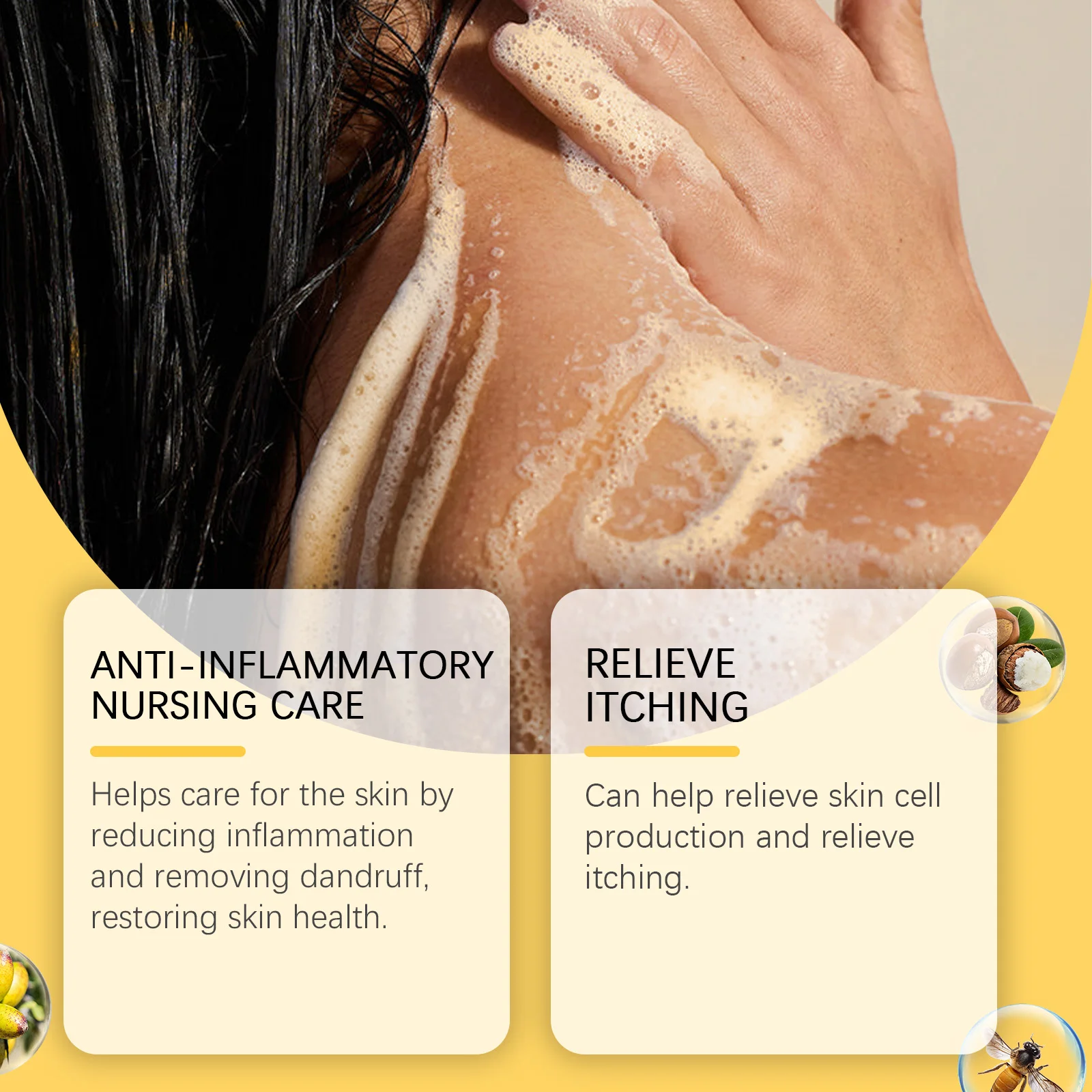 OceAura Bee Venom Skin Care Soap Daily Moisturizes Gently Care Body Skin Redness Cleansing Soap 2pcs