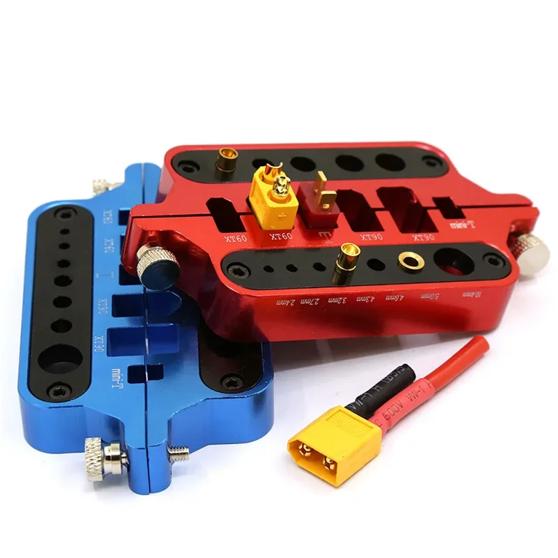 

RC metal mini red soldering tool holder model car drone marine welding tool T plug connector XT60 XT90