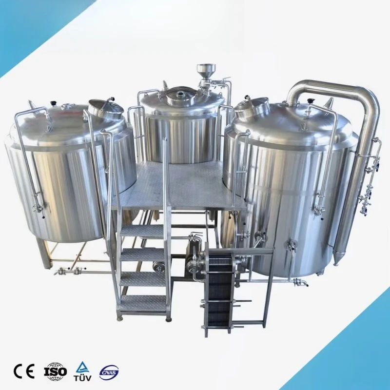 Turnkey Project Industrial Beer Production Plant Small Beer Brewing Equipment / Brewery Machinecustomized