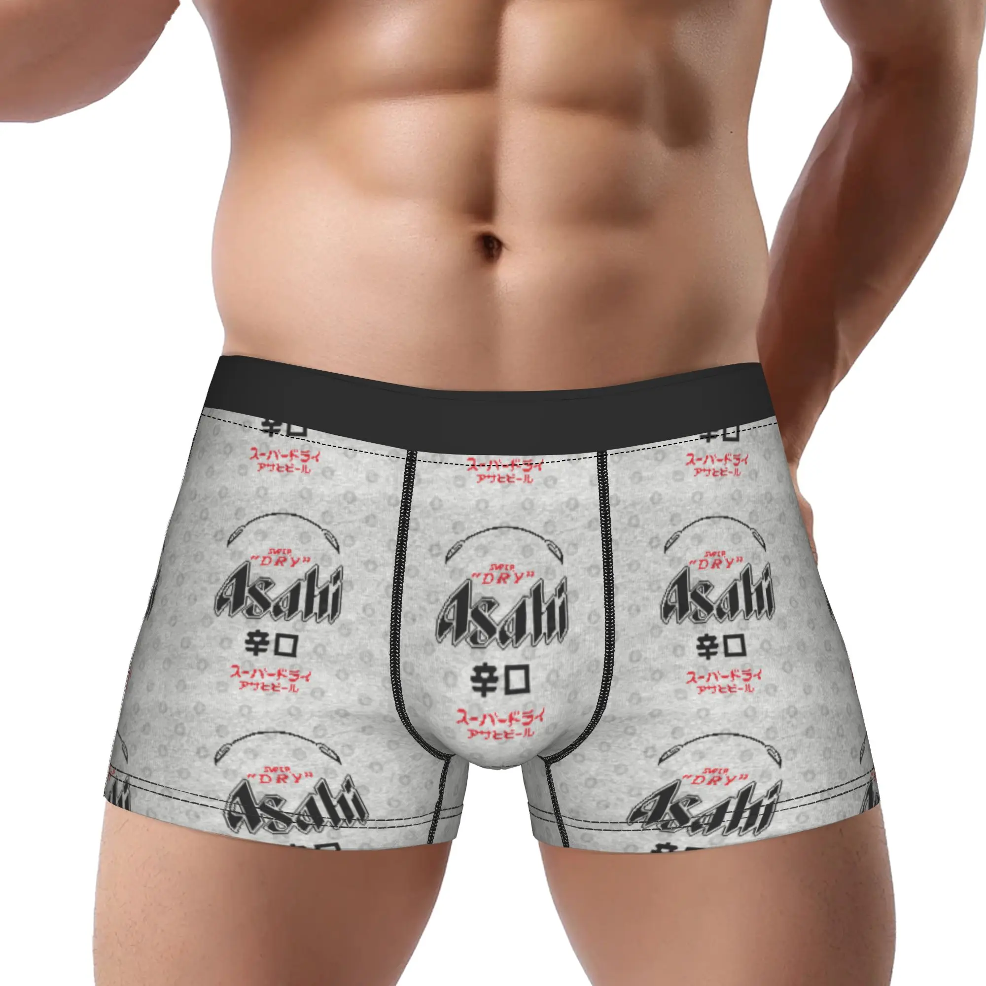 aAsahi Super Dry Pixel aAsahi Underpants Breathbale Panties Male Underwear Comfortable Shorts Boxer Briefs