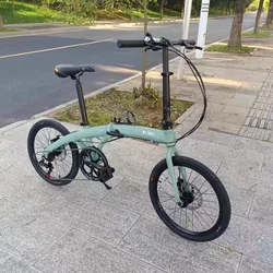 20 Inch Folding Bike 451 Wheelset Foldable Bikes 7/9 Speed Front And Rear Mechanical Disc Brakes Bicycle Quick Folding Cycling