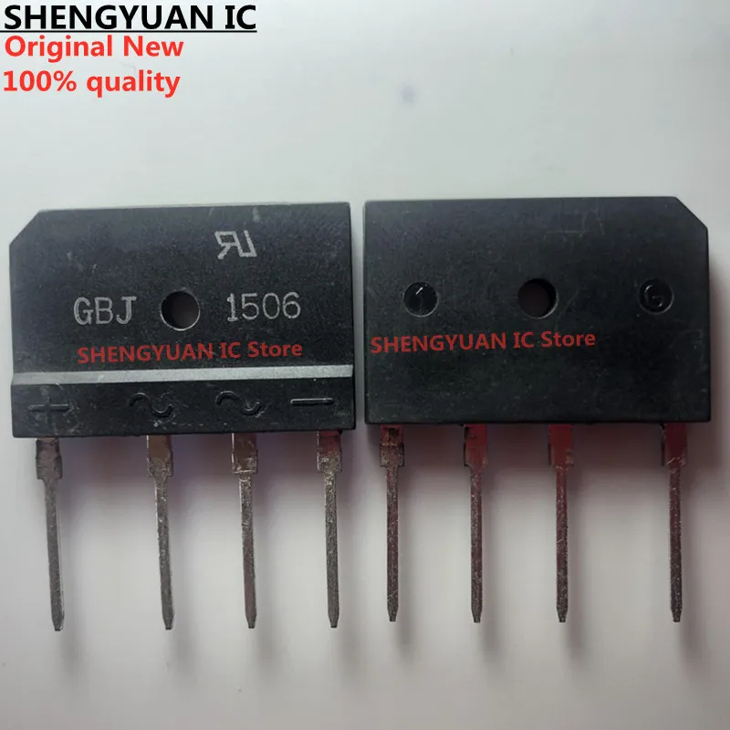 10pcs/lot GBJ1506  GBJ 1506 DIP-4 BRIDGE RECTIFIERS 10 Amps 100% new imported original 100% quality