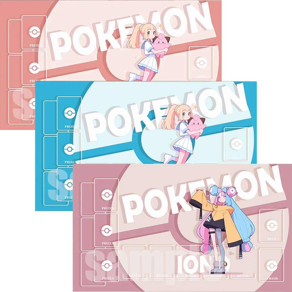 3-modelos-600-350-2mm-pokemon-cartao-pad-playmat-auto-feito-iono-lillie-ptcg-batalha-cartao-almofada-mouse-anime-presente