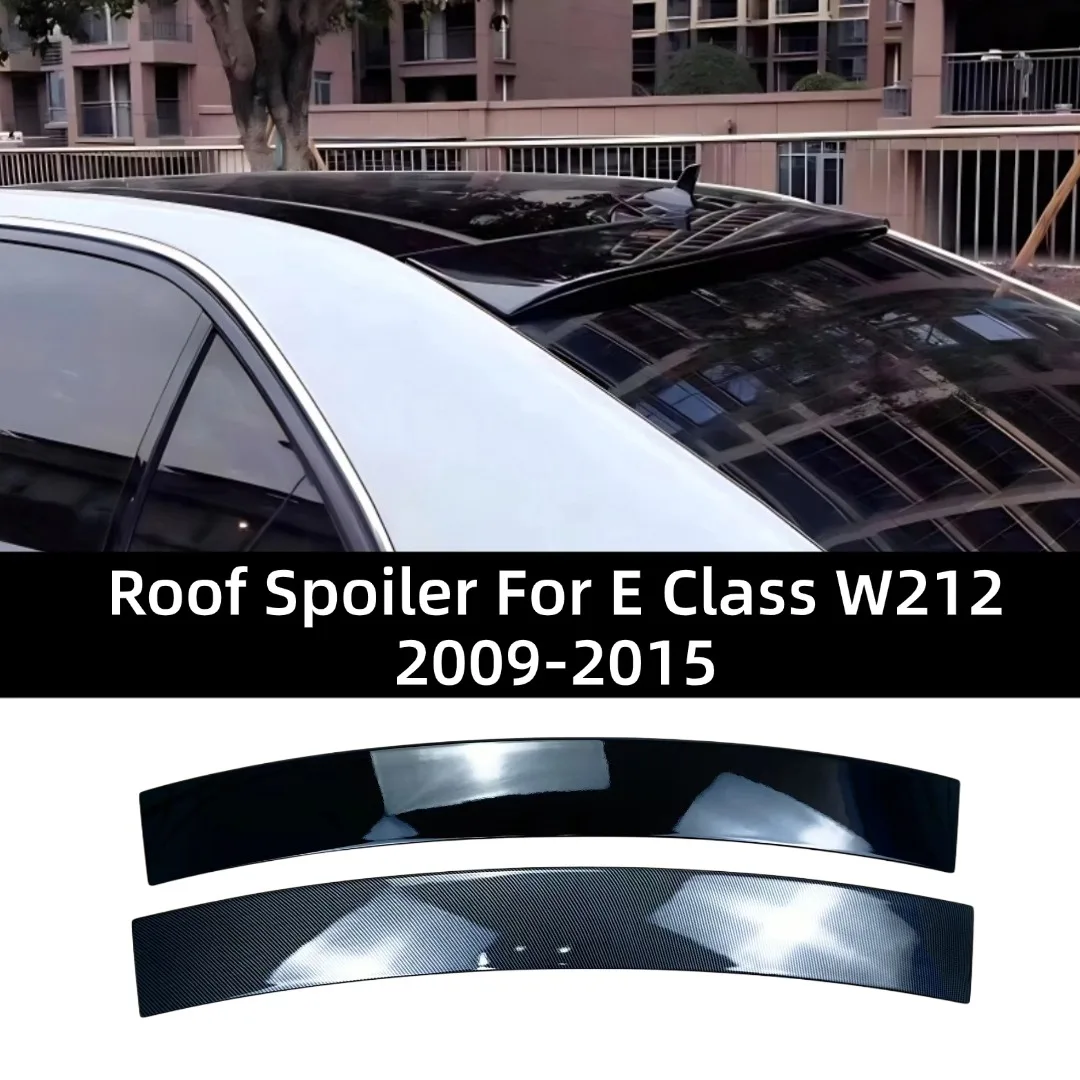 Heck-Sportspoiler Flügel Luftabweiser Airfoil Tuning Styling für Mercedes-Benz E-Klasse W212 4-Türer 2009-2015 Hochglanz Schwarz