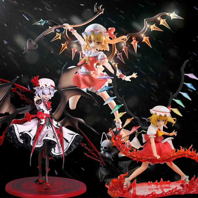 27 см Touhou Project Flandre Scarlet Аниме Девушка Фигурка Touhou Project Remilia Scarlet/Sakuya Izayoi Фигурка Модель Куклы Игрушки