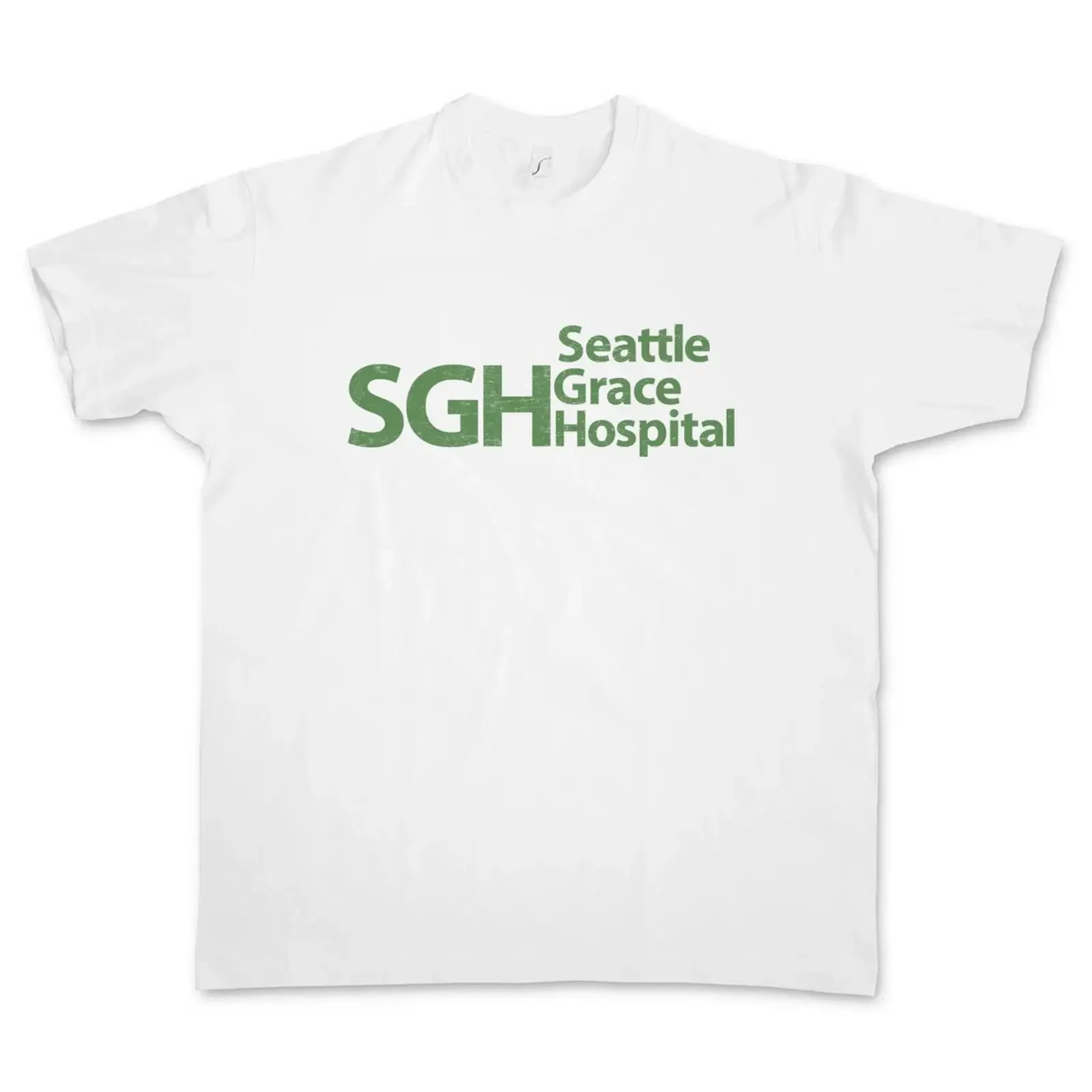 SEATTLE GRACE HOSPITAL T SHIRT SGH Krankenhaus TV Anatomy Series Fun Logo ER vintage Washed Unisex Stylish Slightly streetwear