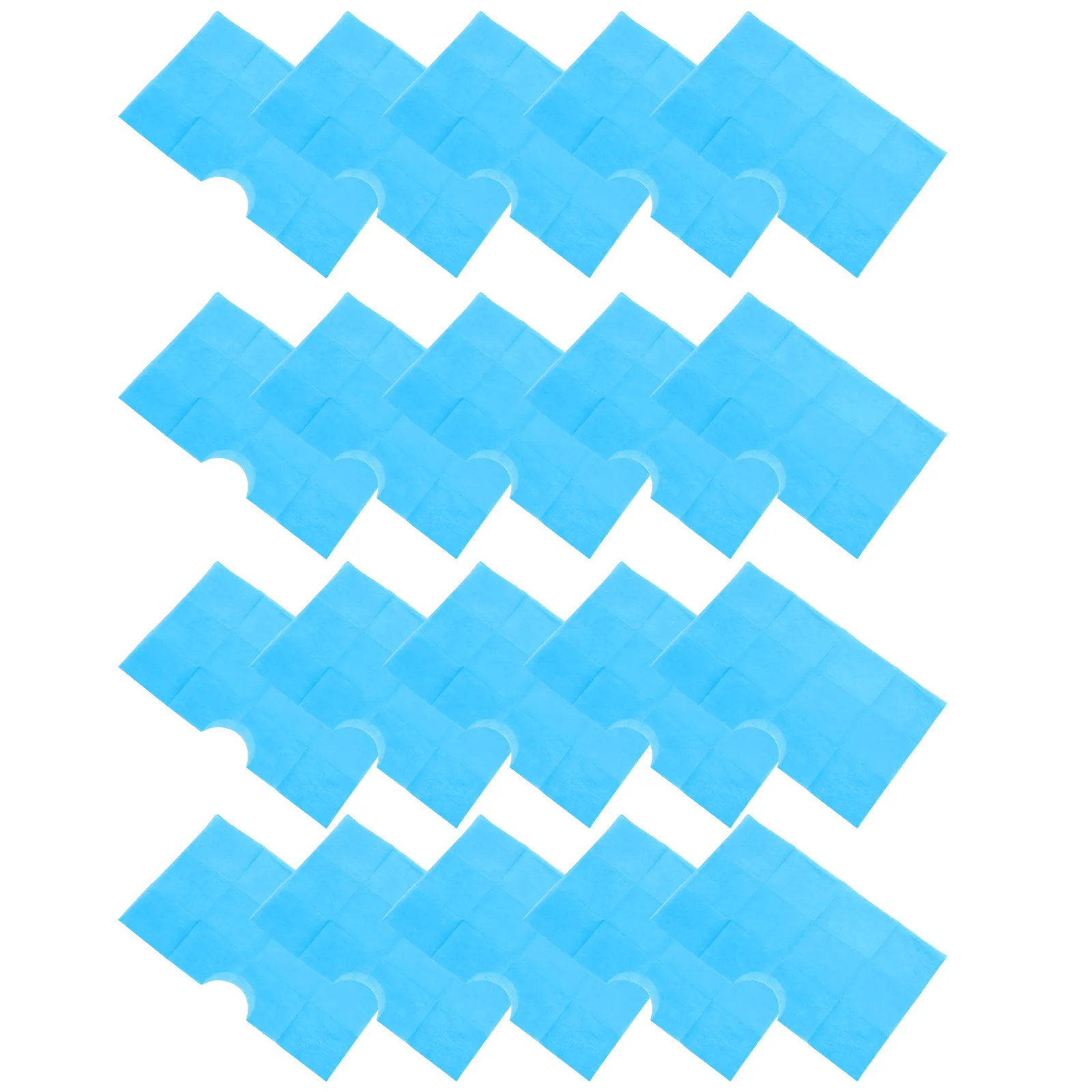 

50 шт. одноразовых нетканых защитных накладок для массажного стола/спа-салона, дышащие вкладыши для подголовника/подставки для лица