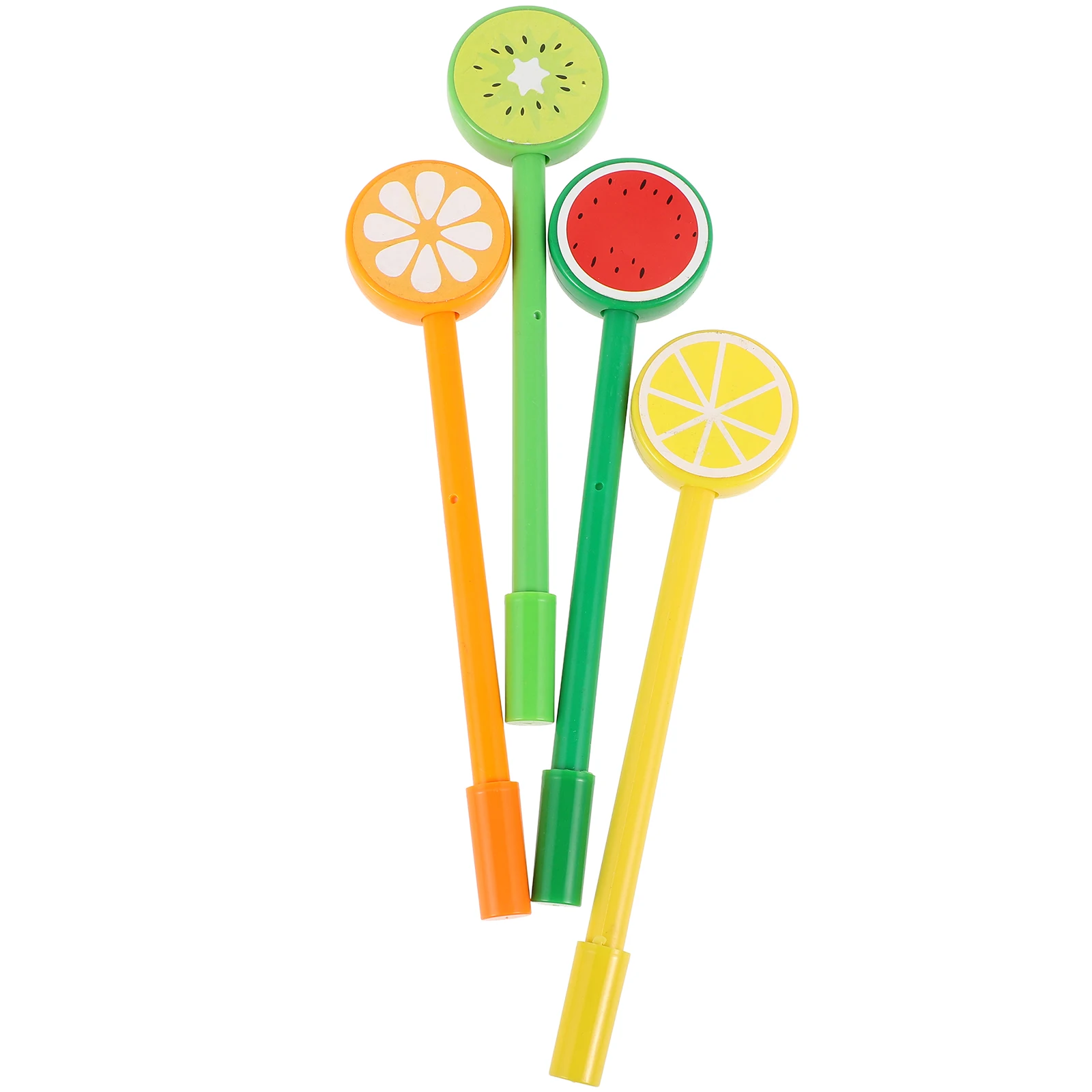 

12pcs Gel For Students Cartoon Shape Cute Writing Smooth Sign Pens School Supplies Fruit Shaped Stationery Office Portable