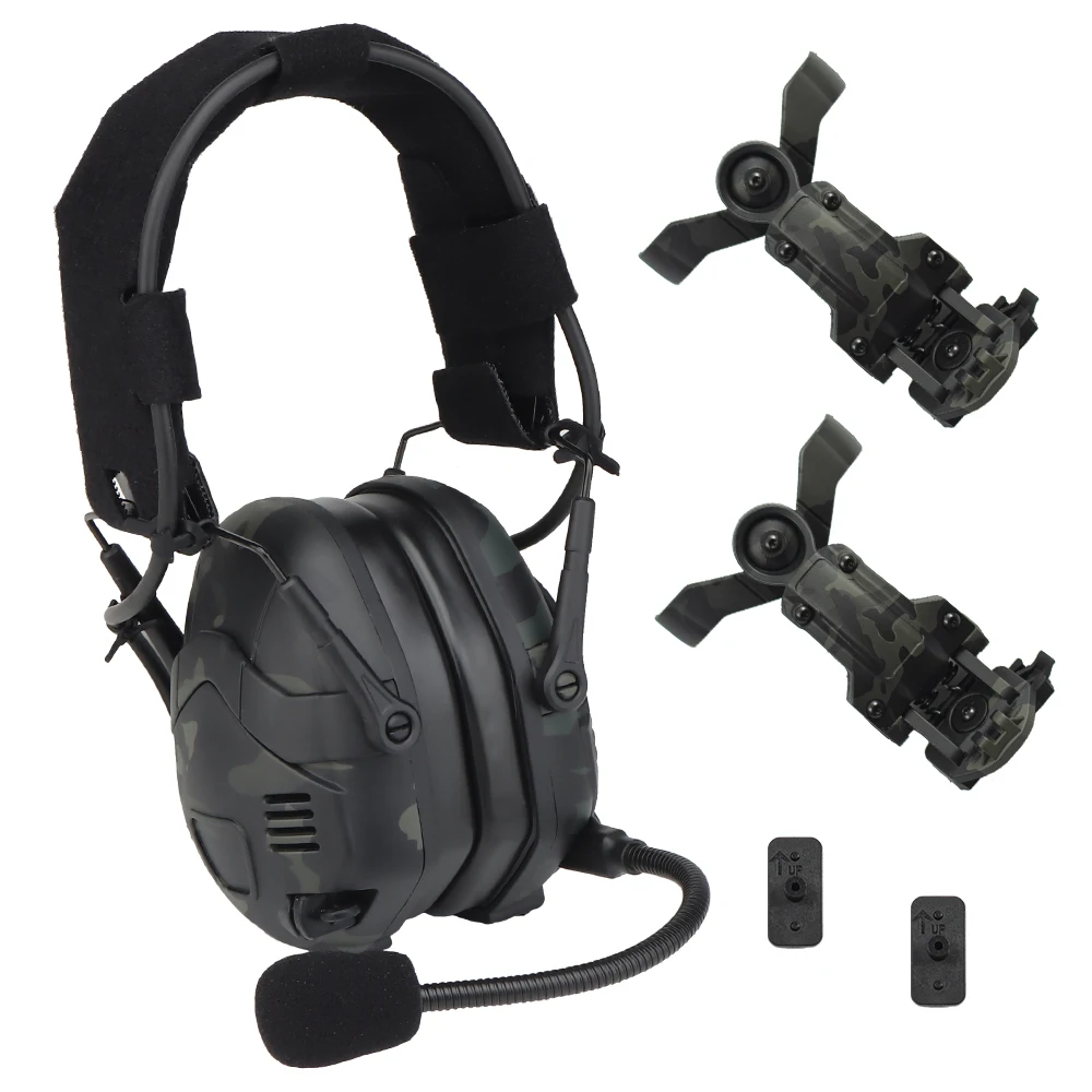 NONE Bluetooth Elektronische Anti-lärm Schießen Headset Taktische Jagd Noise Reduction Schutz Ohrenschützer Drahtlose BT Kopfhörer 3