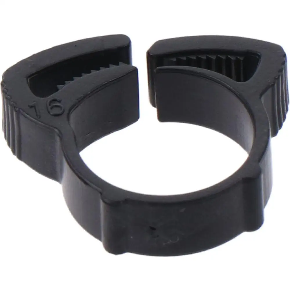 10 Pack 1" Heavy Duty Double Gripping Nylon Black Nylon Plastic Hose Clamps Heavy Duty Snap Grip Tubing/Hose image 2
