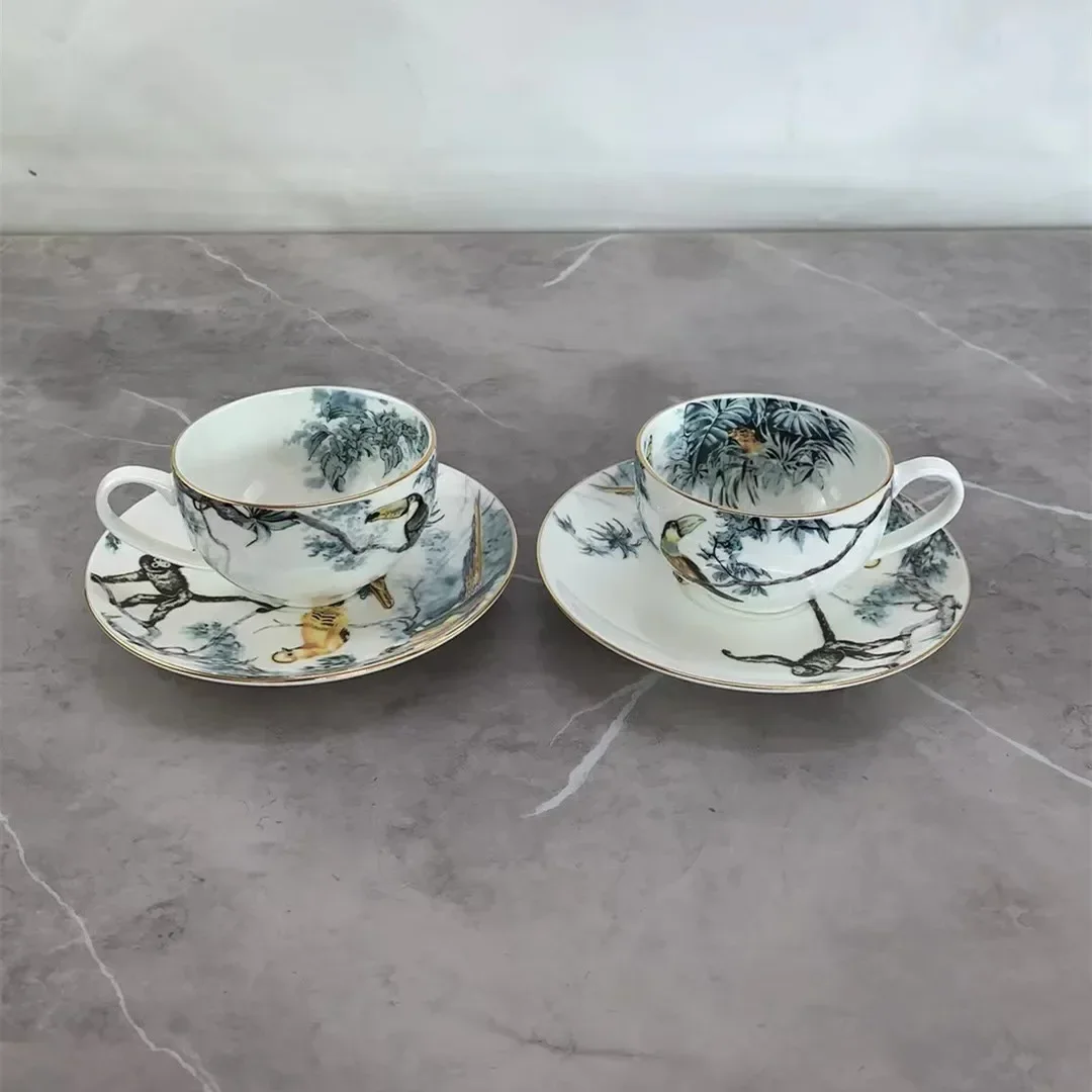 

Bone China Tea Cup with Saucer Coffee Cup Ideal for Daily Drinking Afternoon Tea and Home Table Decor