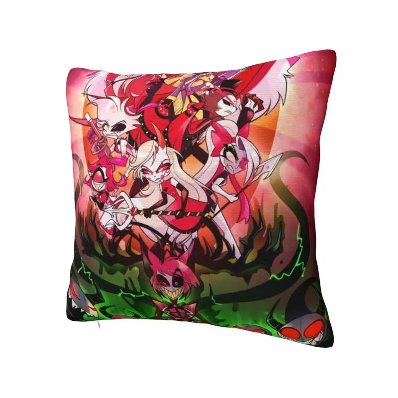 Custom Charlie Morningstar Square Pillow Case Decoration 3D Double Side Printing Hazbins Hotels Cushion Cover for Living Room