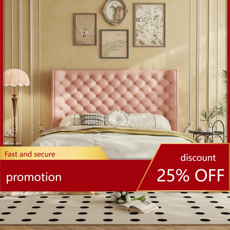 Cream Style Master Bedroom Large Bed Government Subsidy/Luxury Leather  1.8m Double  Internet Celebrity Wedding Bed