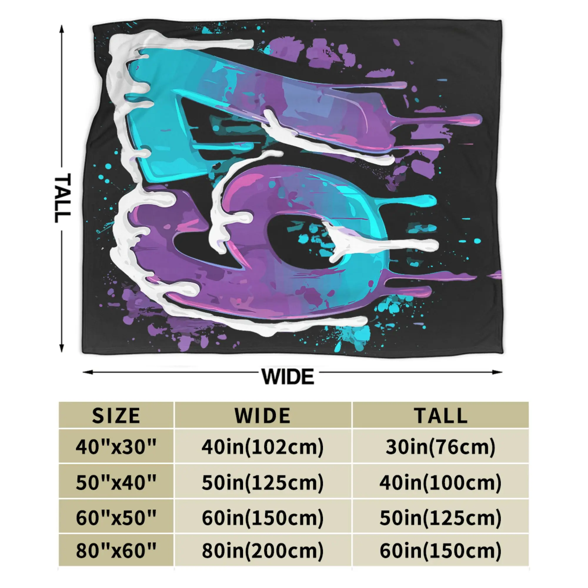 البيسبول بالتنقيط رقم 67 لاعب أو 67th عيد ميلاد دافئ بطانية ناعمة الفتيات الفتيان أفخم رمي بطانية ديكور المنزل الفانيلا المفرش #6