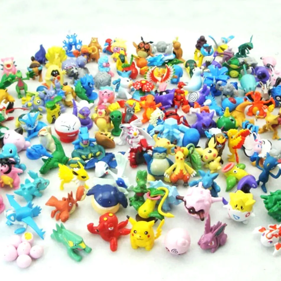 24 pçs pokemon figuras modelo lote em massa comprar estilos diferentes pikachu anime figura bonecas kawaii brinquedos presente aniversário crianças