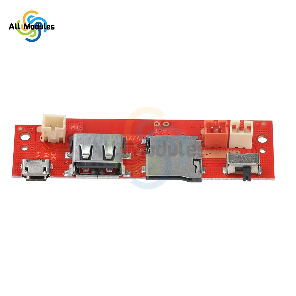 

V109 DC 5V BT Audio Amplifier Decoder Board DIY Mp3 Amplifier BT Module Micro USB Interface TF/USB