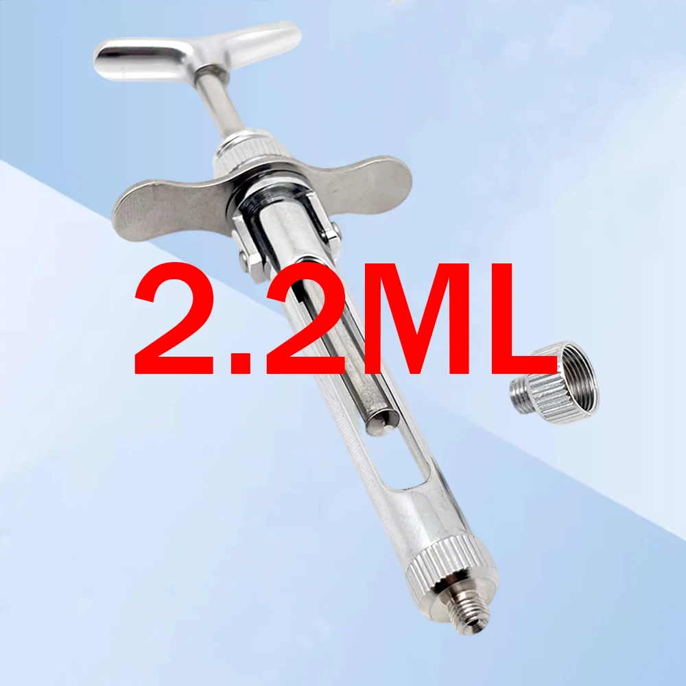 

Стоматологический шприц из нержавеющей стали, 2,2 мл, инструмент для инъекций с прессовым управлением для лечения полости рта, набор для пародонтии и эндодонтии