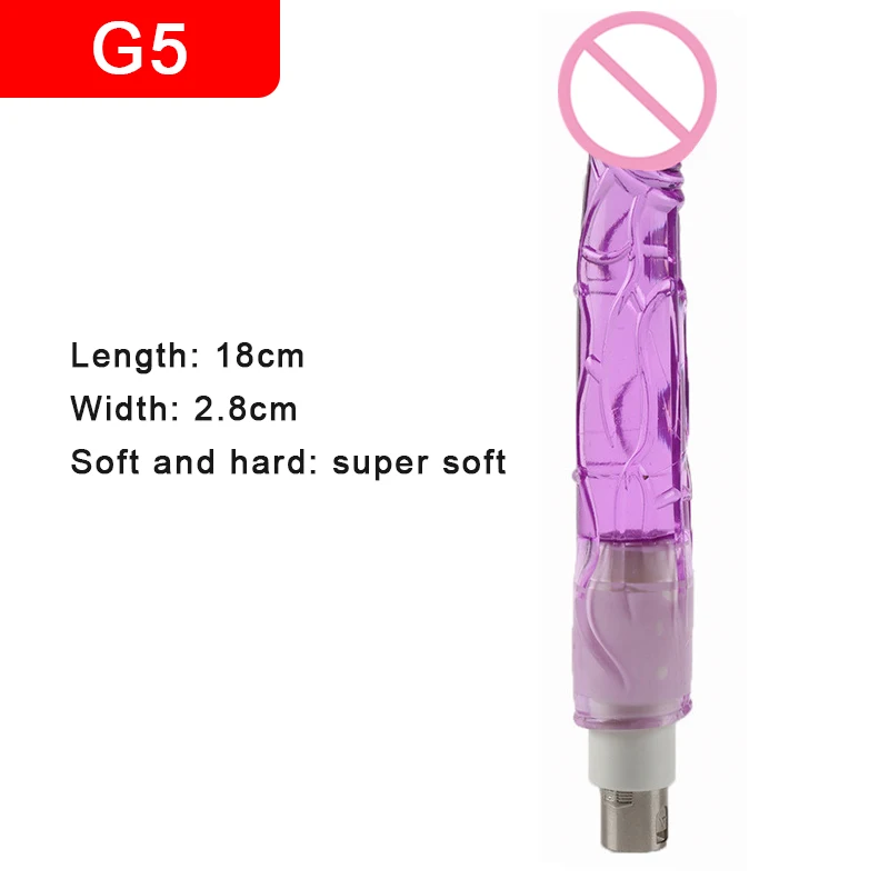 Telescopic Sex Machine Attachments 3XLR Attachment Dildo Female Masturbation Toys Crystal Dildo For Woman and Man