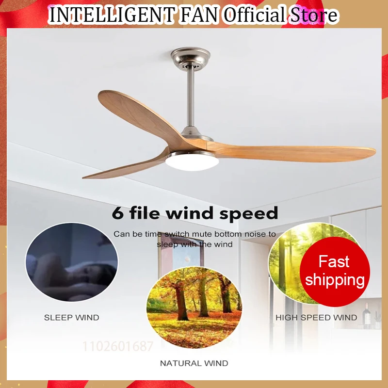 70inch Large Size Wood DC Ceiling Fan Industrial Fans With 24\\W LED Light  And Remote Control Wood Fans For Home Ventilador Tech