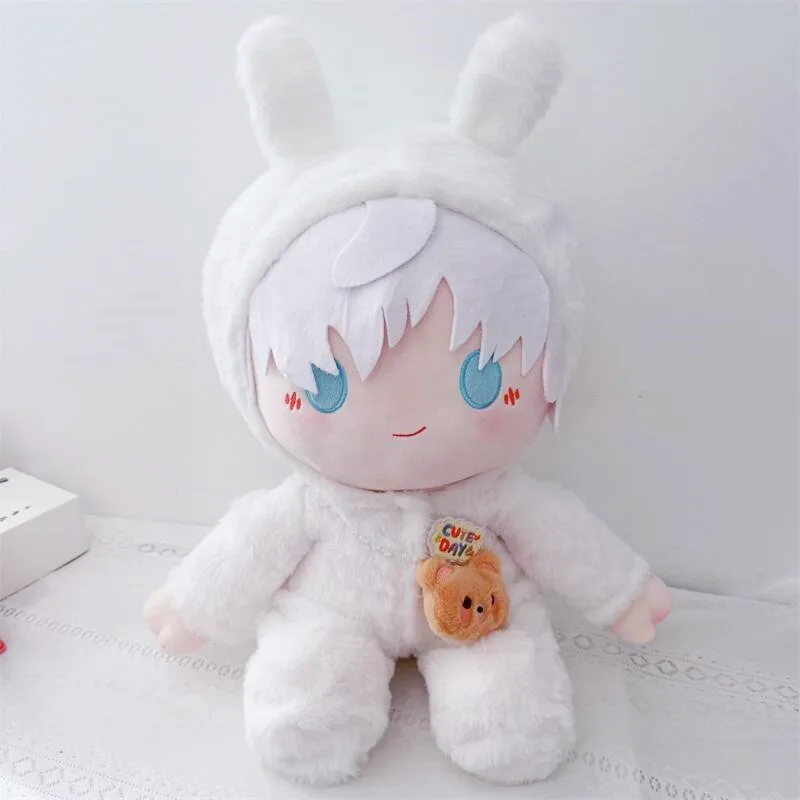 40cm Doll Clothes for Cute Fluffy Soft Plush Bear Bunny Suit with Bag Cartoon DIY Doll Clothes Accessory Anime Game Periphery