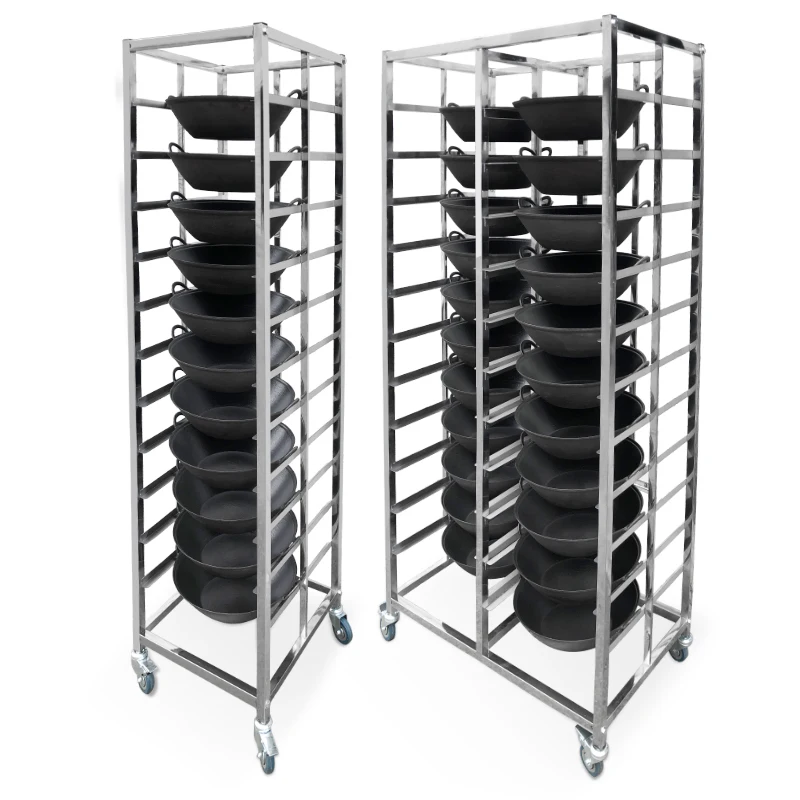 

Customized stainless steel hot pot shelf Commercial multi-specification pot multi-layer shelf Yuanyang pot removable shelf
