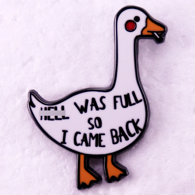 A2946 Custom Cartoon Animal Enamel Pins Duck Goose Brooches Lapel Badges Backpack Jewelry Gifts for Friend