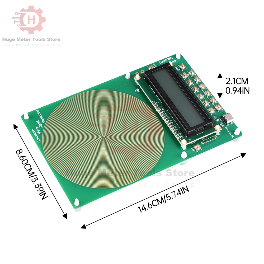 DC 4-15V 7.83Hz Schumann Wave Generator 0.01Hz~100000Hz Pure Sine Frequency Adjustable Signal Generator Current Generator