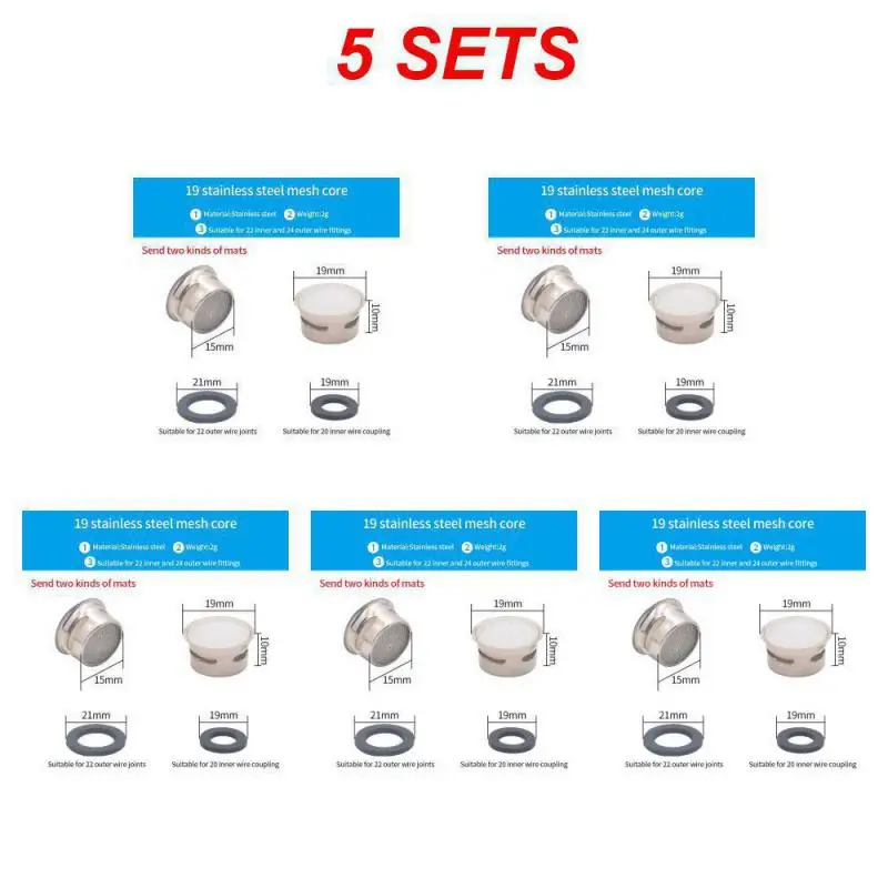 10/5/1Pcs Faucet Aerator  Restrictor Replacement Parts Insert Sink Aerator Basin Tap Filter-Tap Aerato Kitchen Accessories