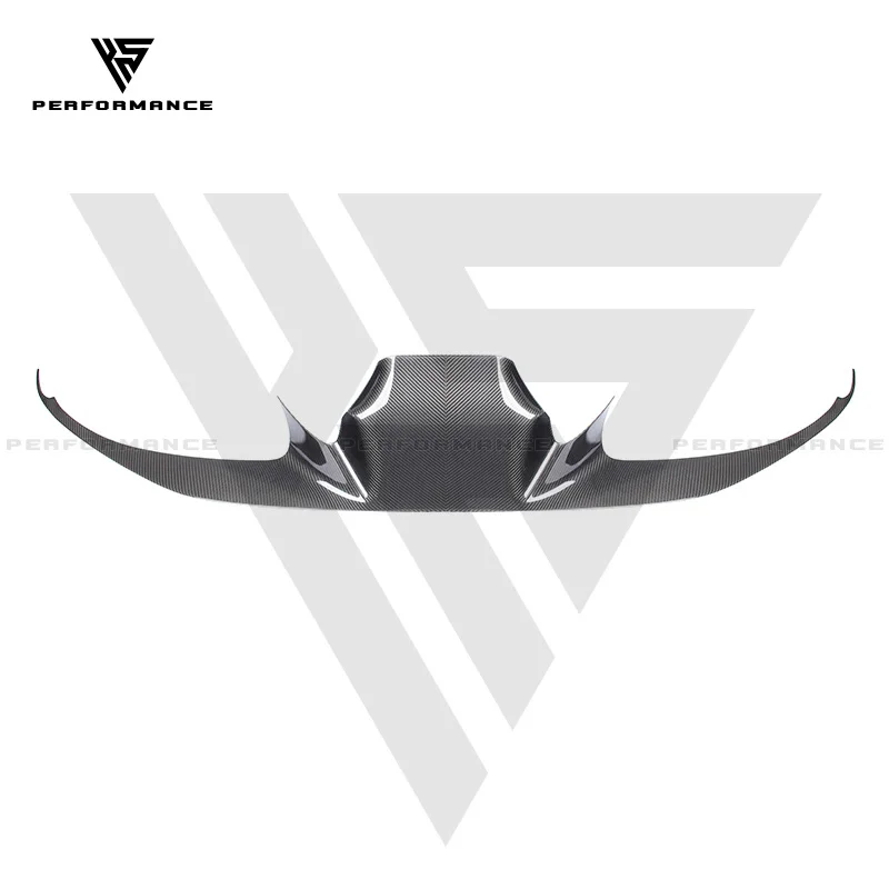 

High Quality PT Style Dry Carbon Fiber Car Parts Front Bumper Front Lip For Ferrari F8 Carbon Diffuser