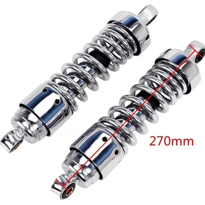 New Shock Absorber Parts Closed Damping Steel Aluminum Alloy 270mm Rear Suspension for CA250 Dadi Eagle King Black