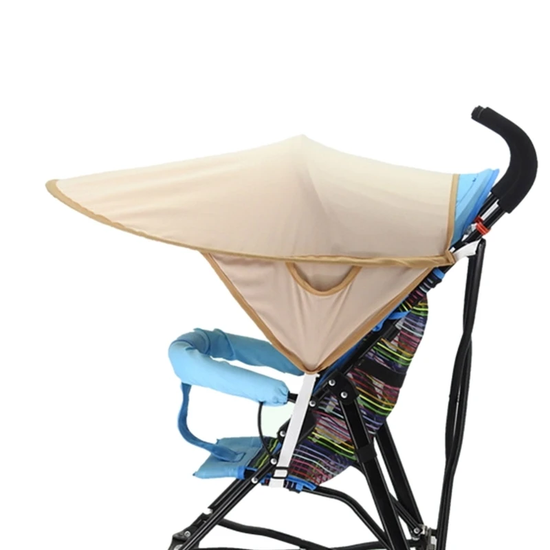 77HD Anti-Uv- Zonnescherm Paraplu Kinderwagen Zonnescherm Buggy's Zonnekleppen Parasol Universeel Winddicht Waterdicht Compact-