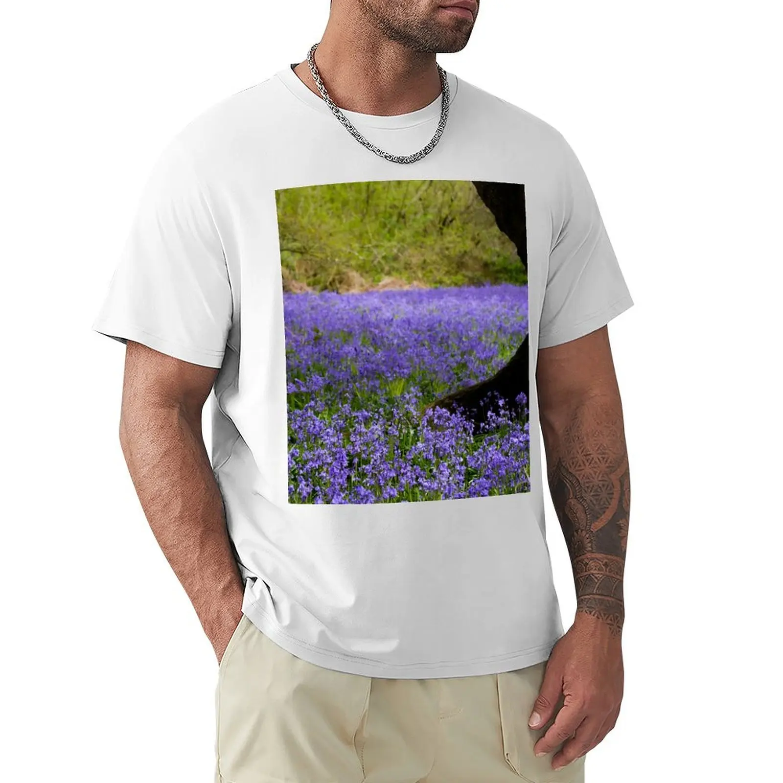 Bluebells T-shirt vintage clothes blacks mens champion t shirts