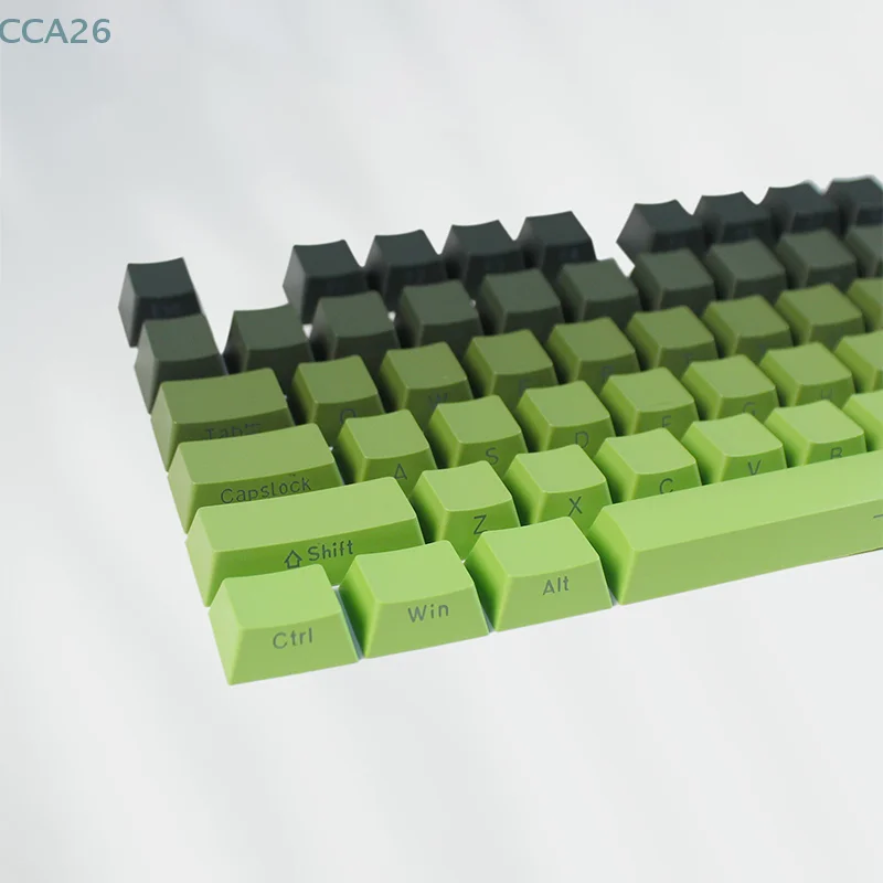 133 Key Matcha Side Print Backlit Keycaps PBT Keycaps OEM Profile For MX Switch Mechanical Keyboard