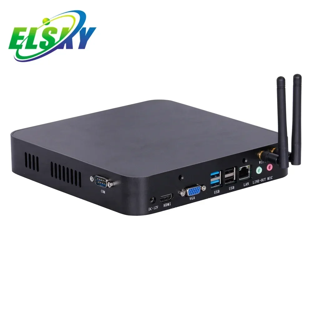 Hot Sale ELSKY 10th Gen I3 10110U Dual Core 2.1GHz Dual Lan Thin Client i3 i5 i7 Mini PC X86 Computer With 4K DP Display