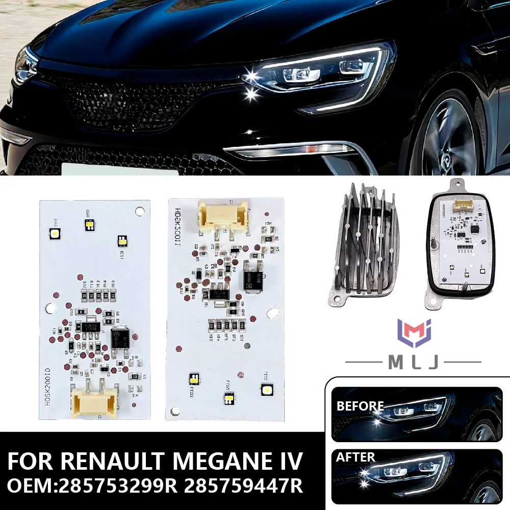 

LED Headlight DRL Daytime Running Lights Module Control Unit For Renault Megane IV OE 285753299R 285759447R Car headlight
