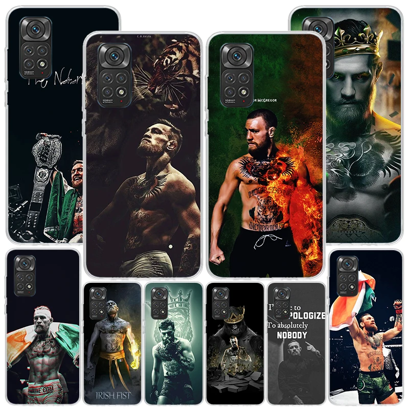 Conor McGregor Phnoe Case for Xiaomi Redmi Note 12 11S 11E 11 10S 10 Pro Plus 9 9S 11T 9T 8 8T 7 Global Unique Cover Coque