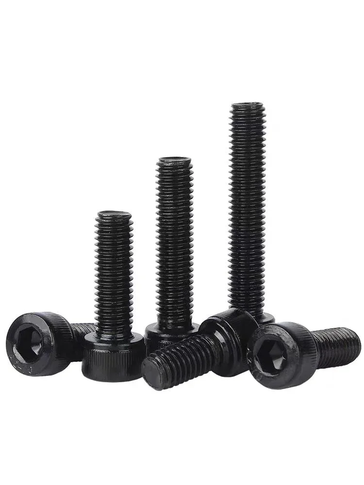 1-2pcs Hexagon Socket Head Cap Bolt Screw M18 M20 M24 Black 12.9 Grade Alloy Steel Black Allen  Bolts Length 30/35/40/45-150mm