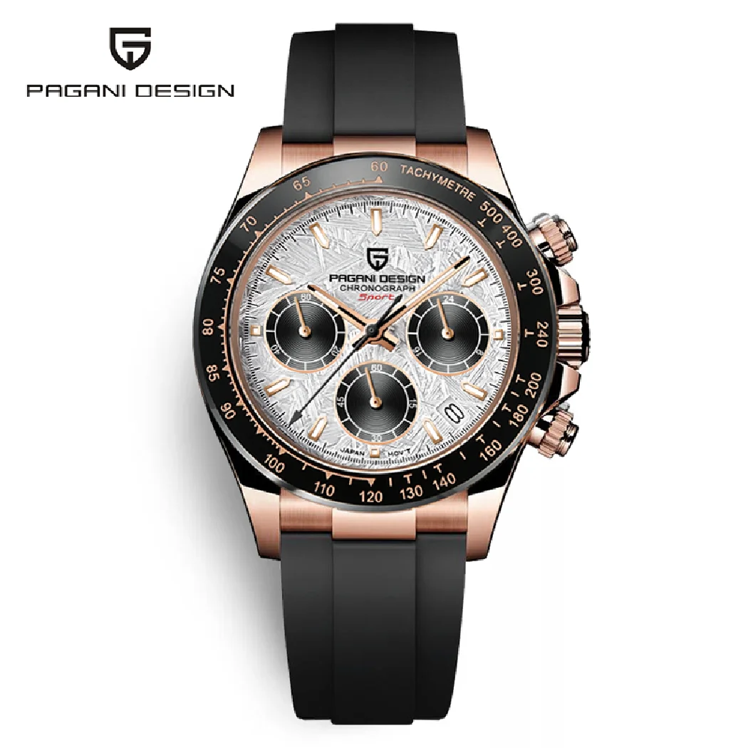 

PAGANI DESIGN New Men's Watches Chronograph Luxury Quartz watch for men 100M Waterproof Wristwatch Steel Diver Reloj Hombre