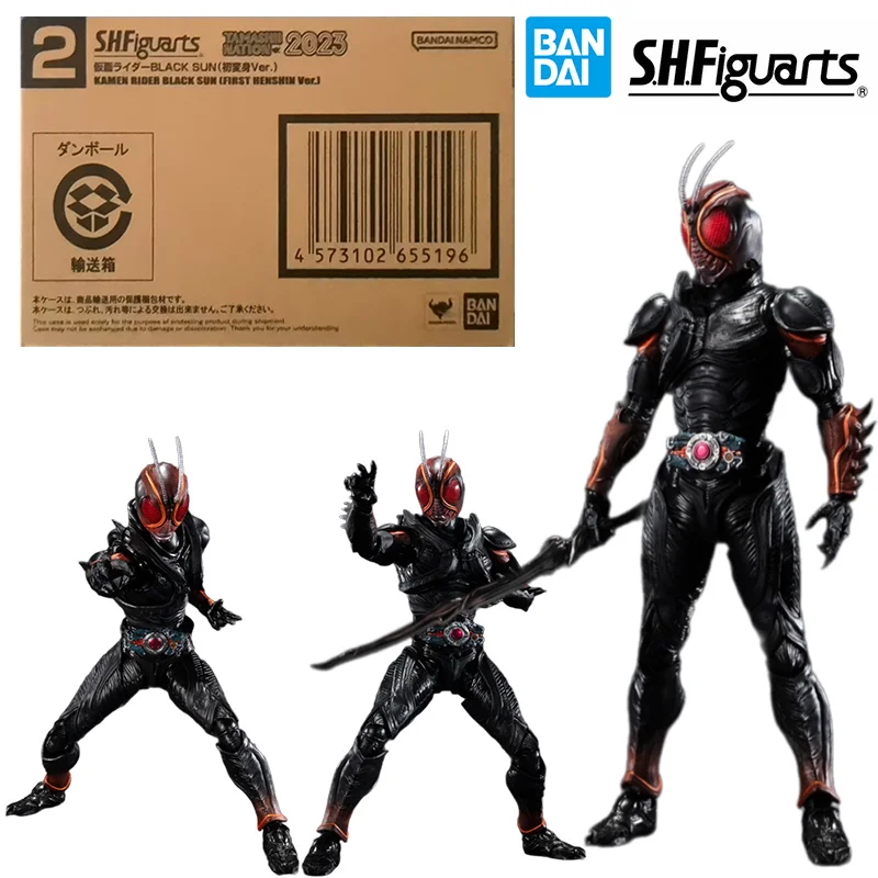 Bandai Namco S.H.Figuarts Kamen Rider Black Sun First Henshin Ver. 16Cm Anime Original Action Figure Model Toy Gift Collection