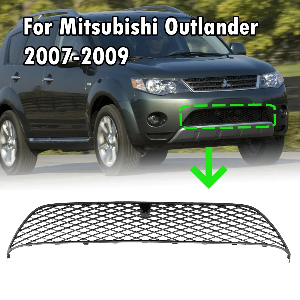 

Front Bumper Grille for Mitsubishi Outlander 2007-2009 ABS Replacement Black MI1036100 6402A037 Honeycomb Styling Racing Grill